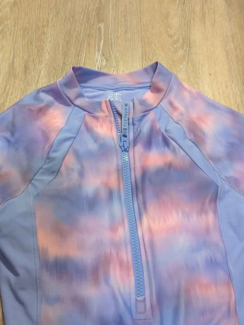Athleta Girl Tie-Dye Long Sleeve Swimsuit XL/14 - Picture 3 of 4